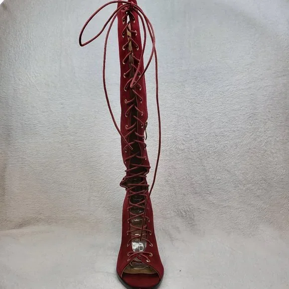 CAPE ROBBIN LACE UP BOOTS Size 6 - Picture 7 of 10